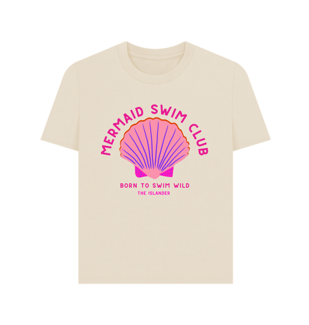 Oat Mermaid Swim Club - Pink Wild Swim Club - Women's T Shirt