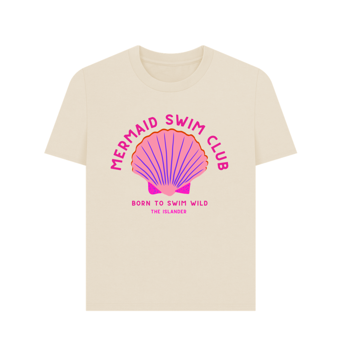 Oat Mermaid Swim Club - Pink Wild Swim Club - Women's T Shirt