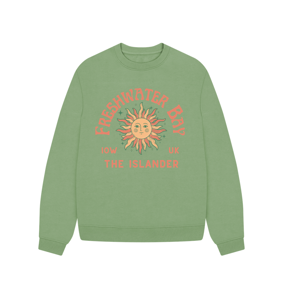 Sage Freshwater Bay - Women's oversized sweatshirt - Sunshine and stars - The Islander