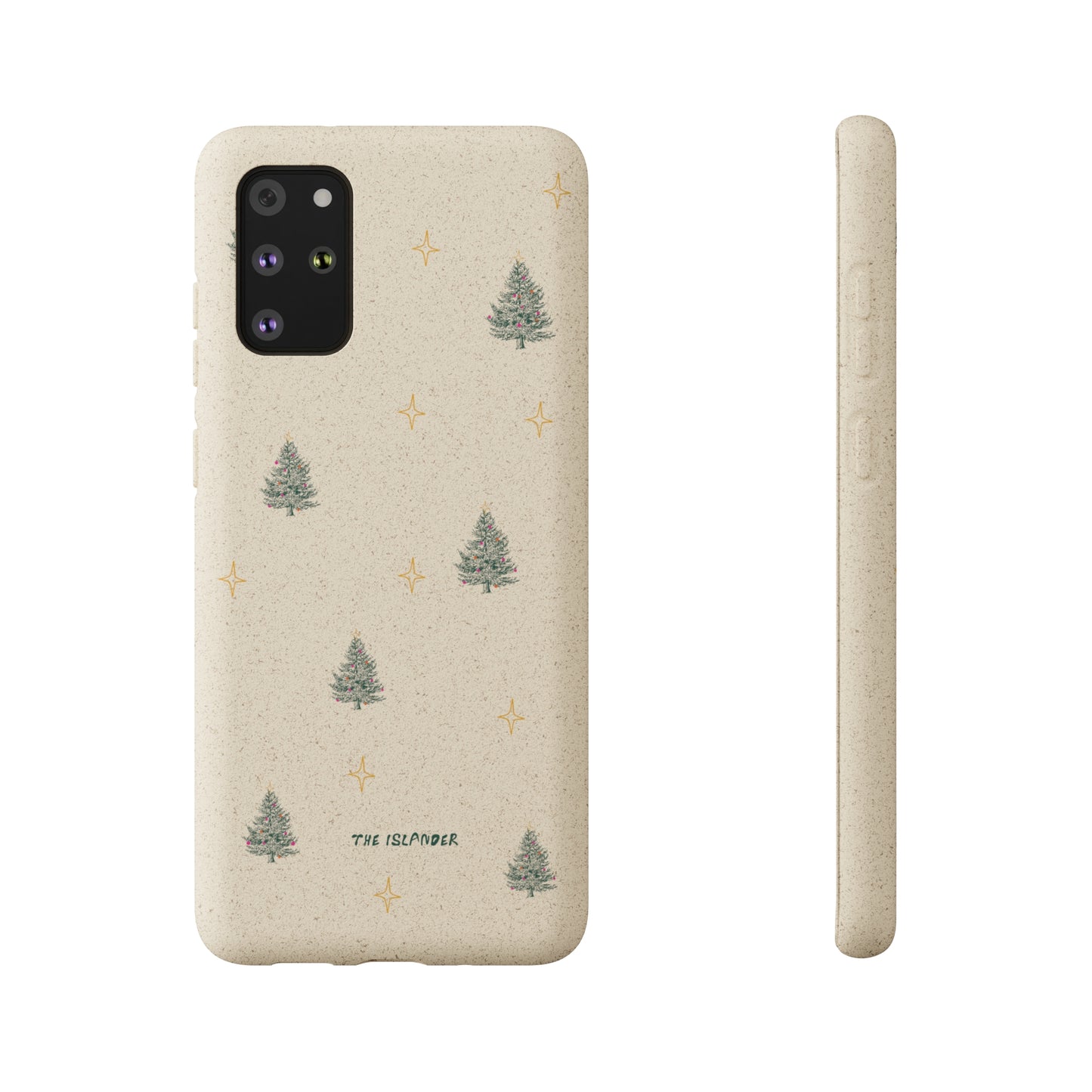 Christmas Trees & Stars - Biodegradable Phone Case - Made from Natural Materials