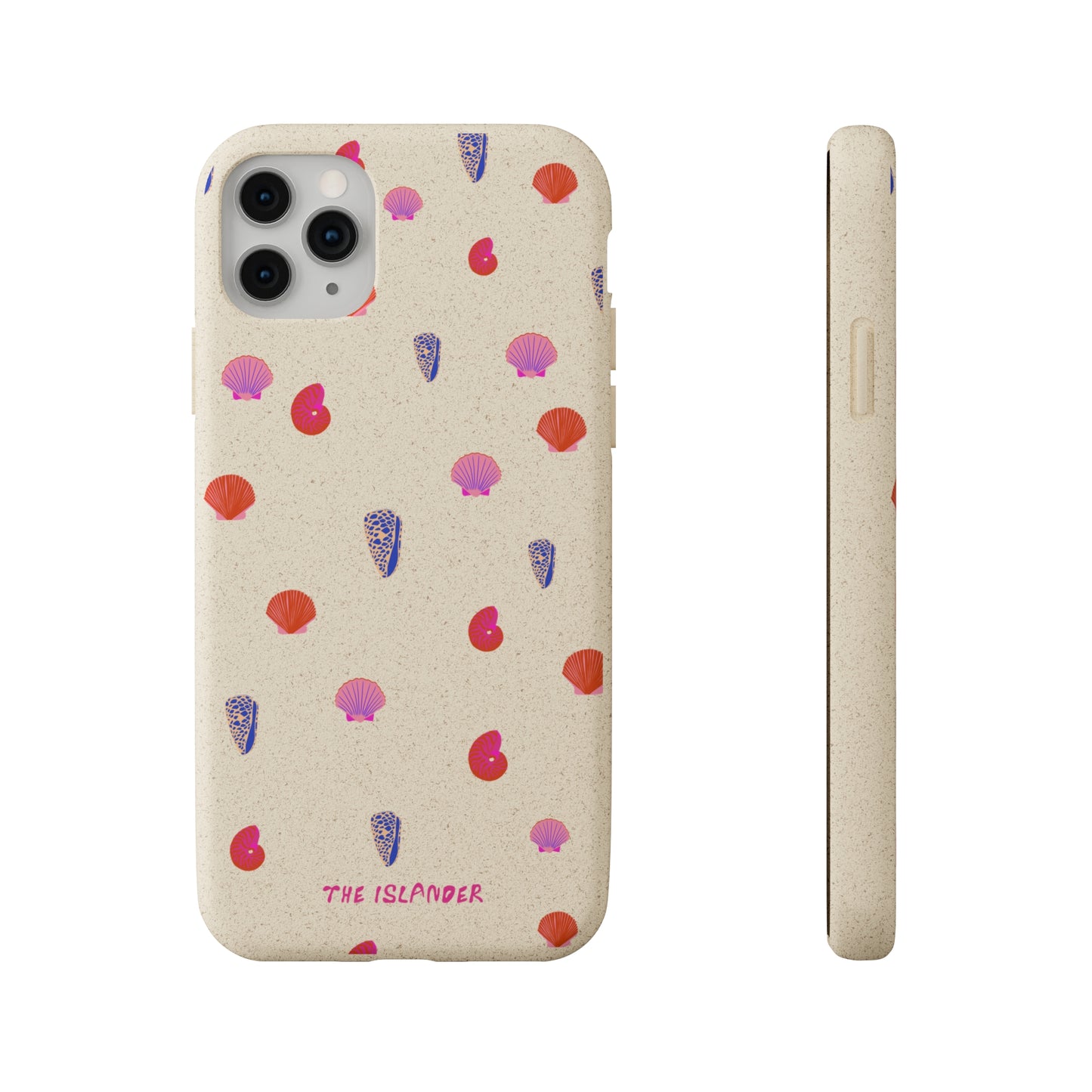 Pink Shells - Biodegradable Phone Case - Made from Natural Materials