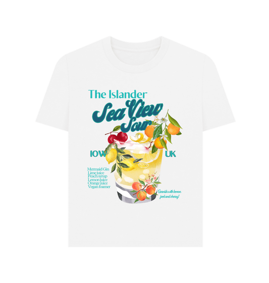 White The Islander - Sea View Sour - Mermaid gin Women's T-Shirt - Isle of Wight