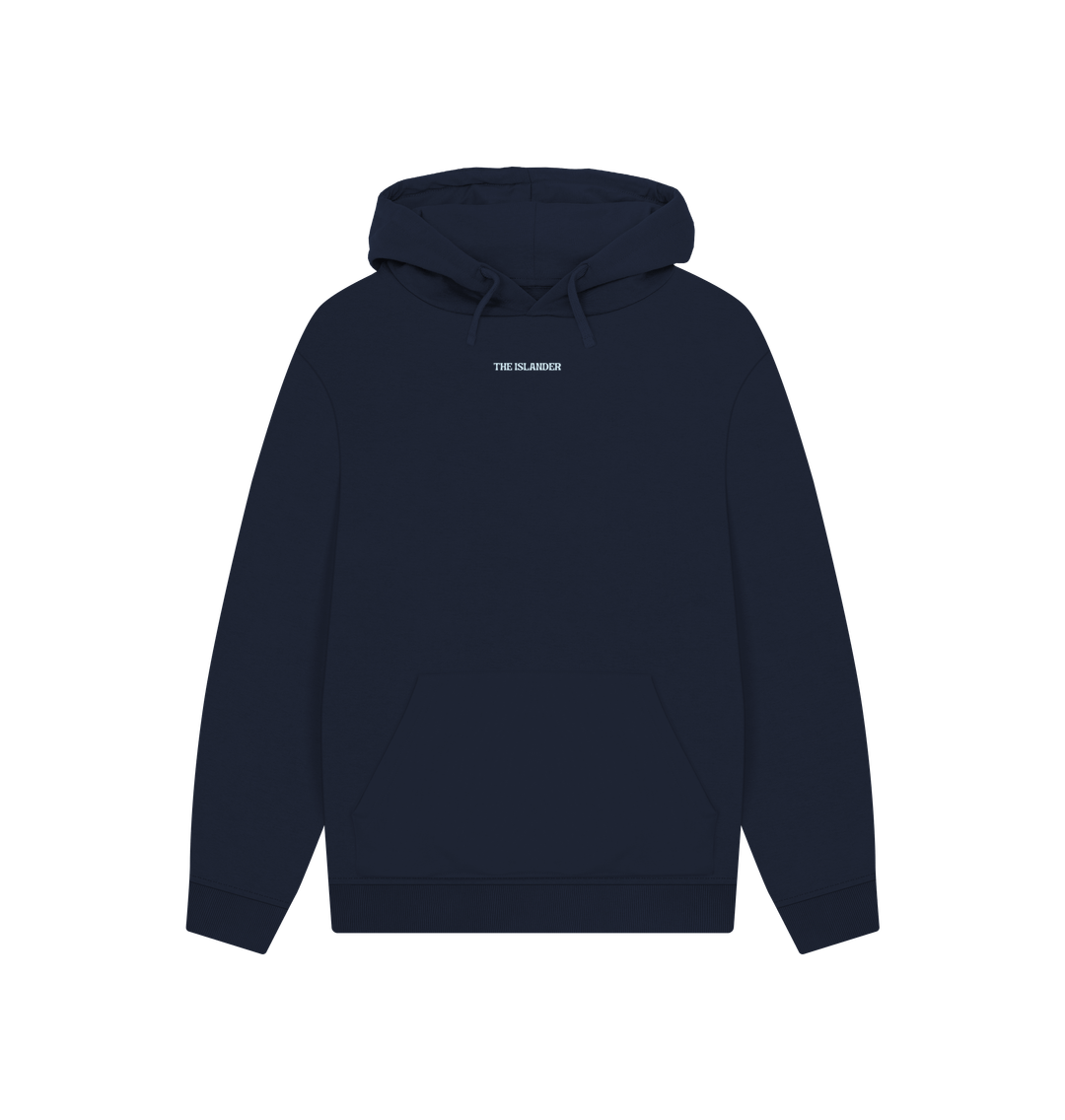 Navy The Islander - Wild Swimming Club - Unisex Oversized Style Hoodie - Organic Cotton