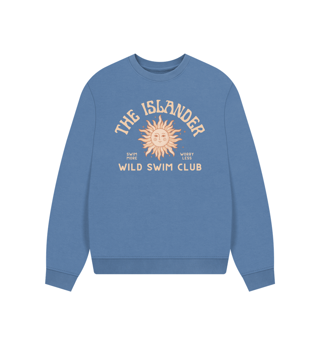 Solent The Islander - Wild swim Club - Women's Oversized Style Sweatshirt