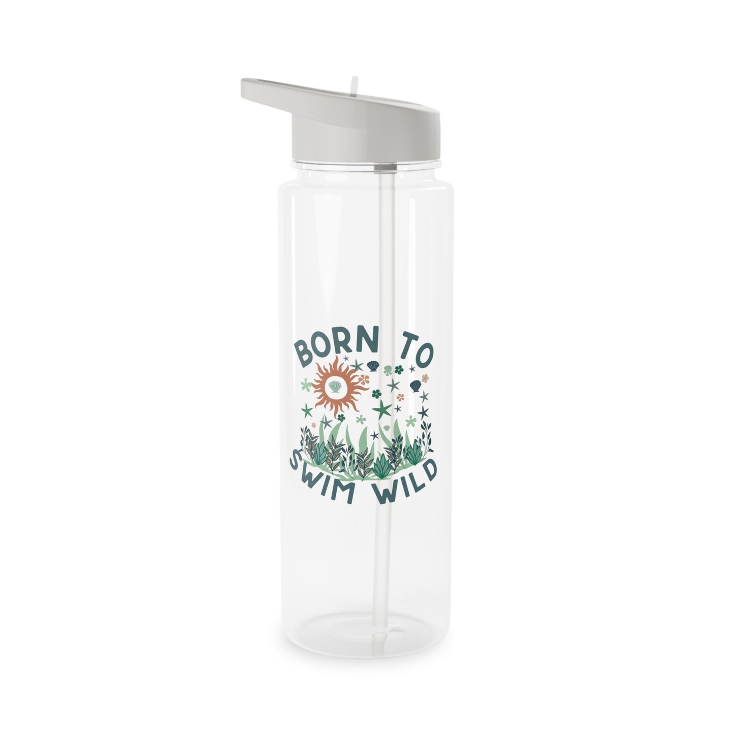 Born To Swim Wild Water Bottle