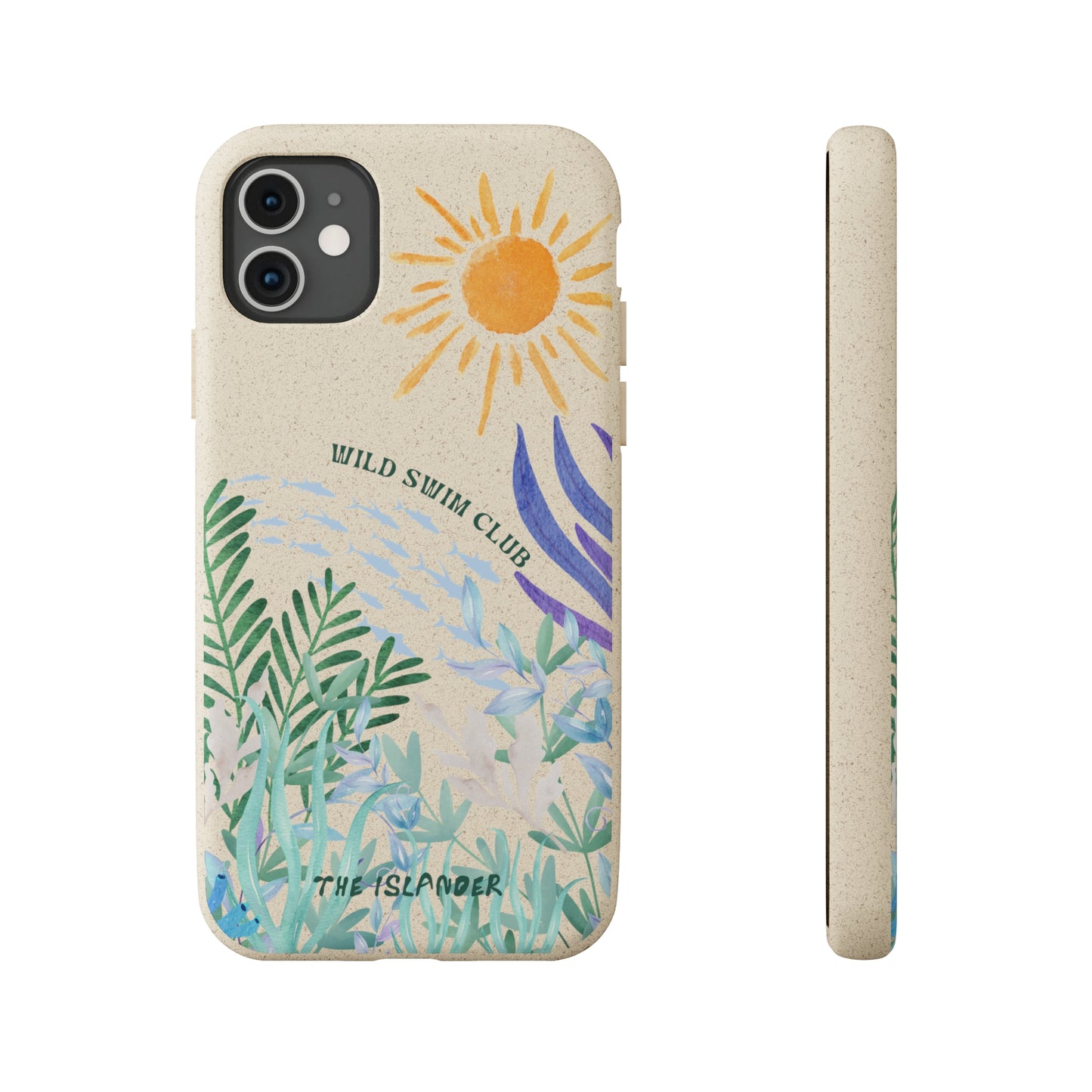 Wild Swimming  - Biodegradable Phone Case - Made from Natural Materials