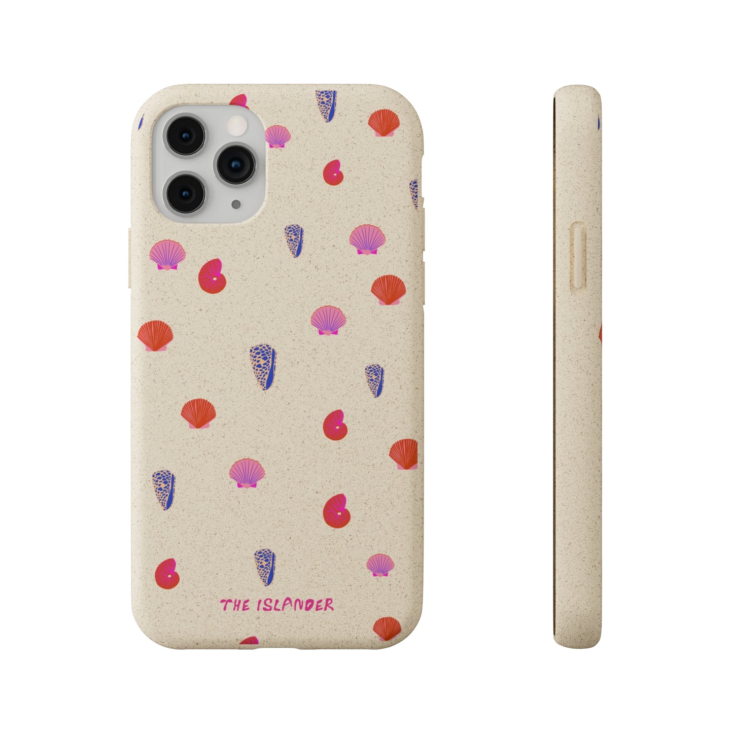 Pink Shells - Biodegradable Phone Case - Made from Natural Materials