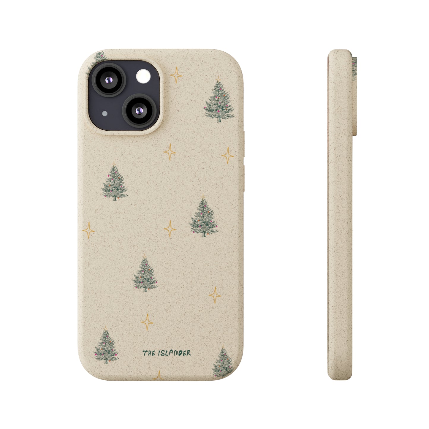 Christmas Trees & Stars - Biodegradable Phone Case - Made from Natural Materials