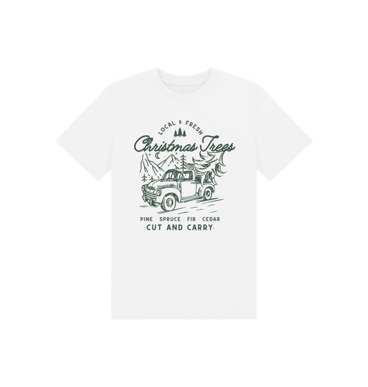 White Christmas Tree - Kids T Shirt