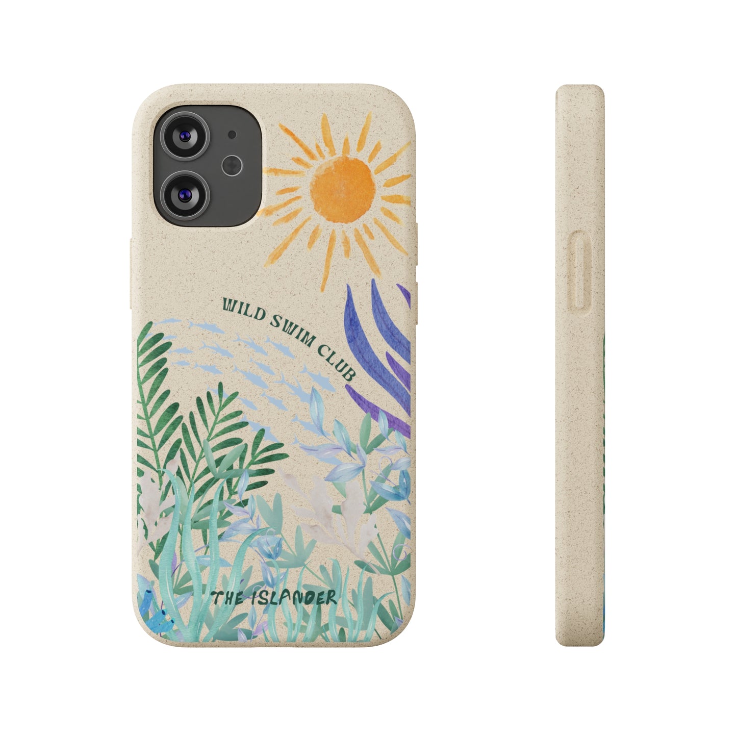 Wild Swimming  - Biodegradable Phone Case - Made from Natural Materials