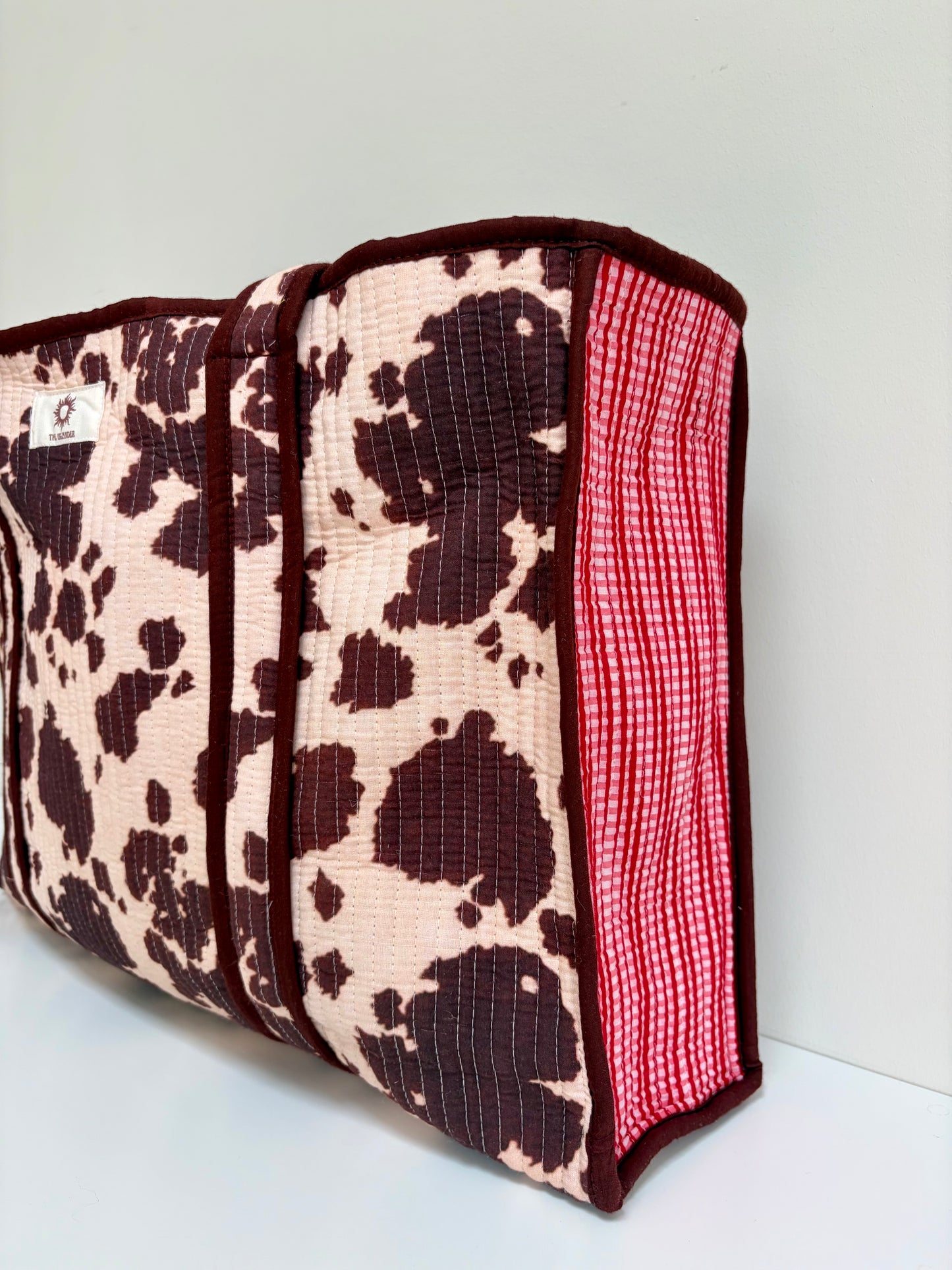 Cow Print Large Tote Bag