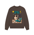 Chocolate Printed Sweater