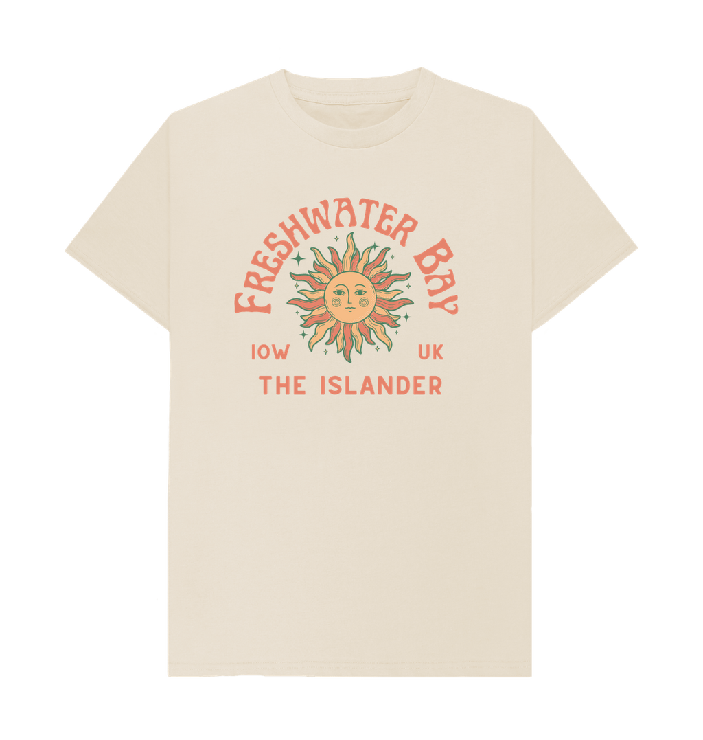 Oat Freshwater Bay - Mens\/Unisex Tshirt - Sunshine and stars - The Islander