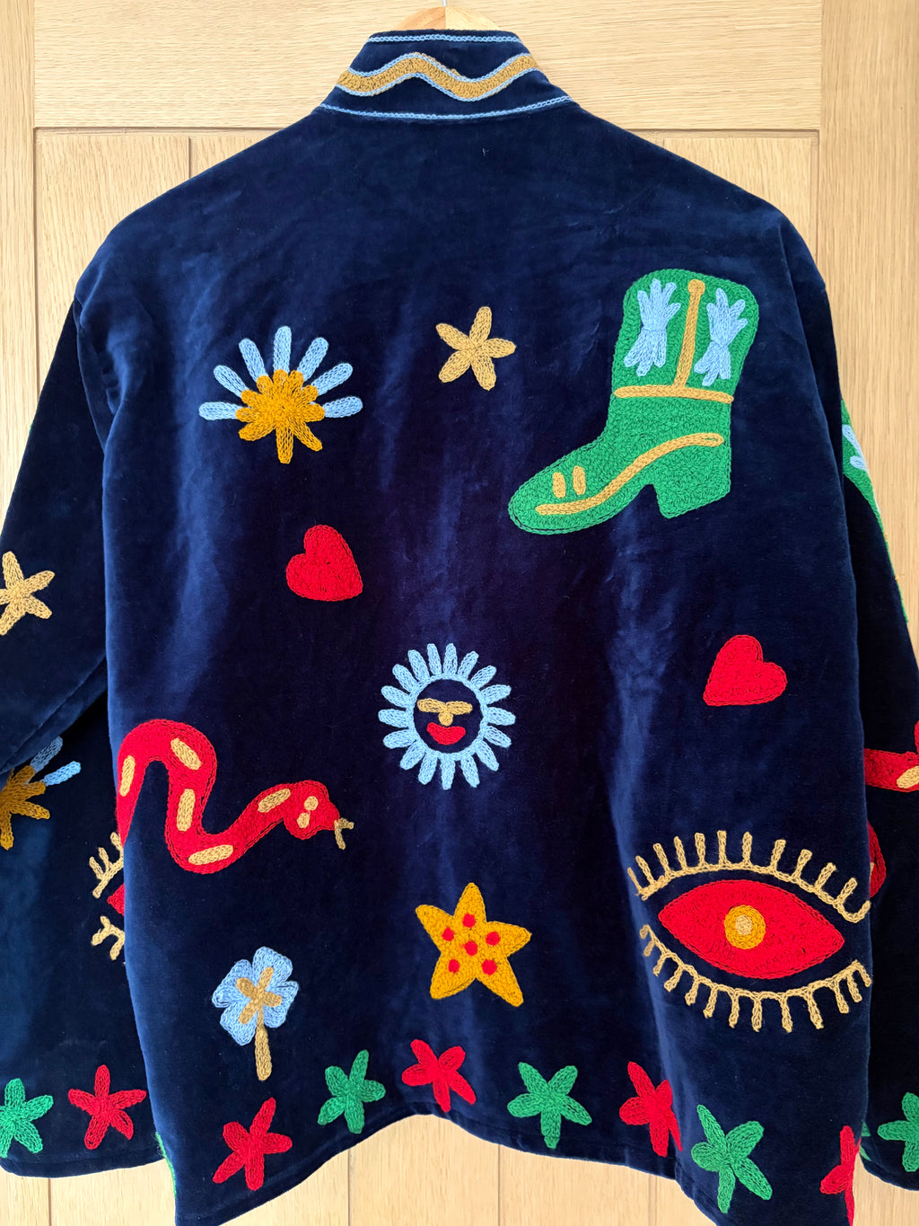 Cowgirl/Western Embroidered Velvet Jacket