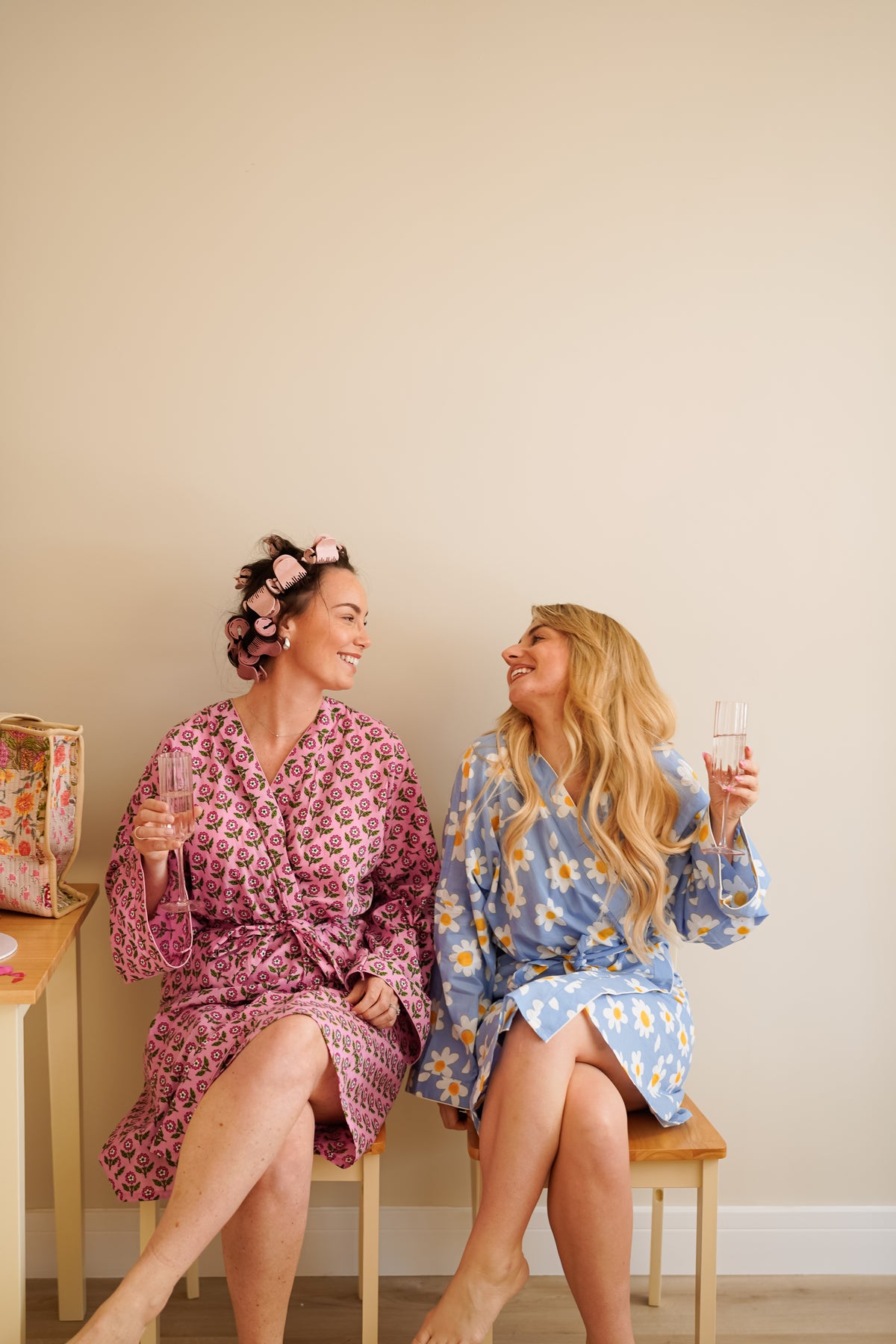 Block Printed Cotton Robe/Kimonos