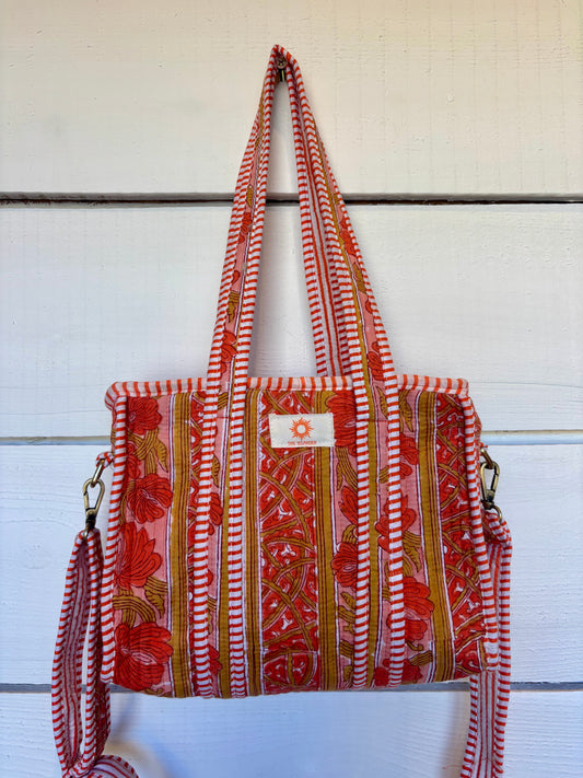 Sunset Blossom Mini Tote Bag