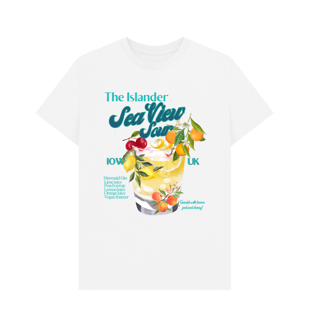 White The Islander - Sea View Sour - Mermaid gin unisex T-Shirt - Isle of Wight