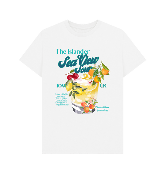 White The Islander - Sea View Sour - Mermaid gin unisex T-Shirt - Isle of Wight