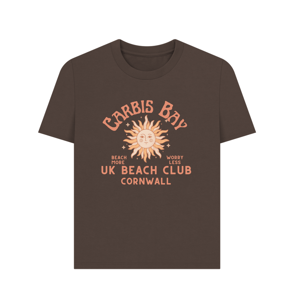 Chocolate Carbis Bay - UK Beach - Cornwall Beach - Women's T Shirt -