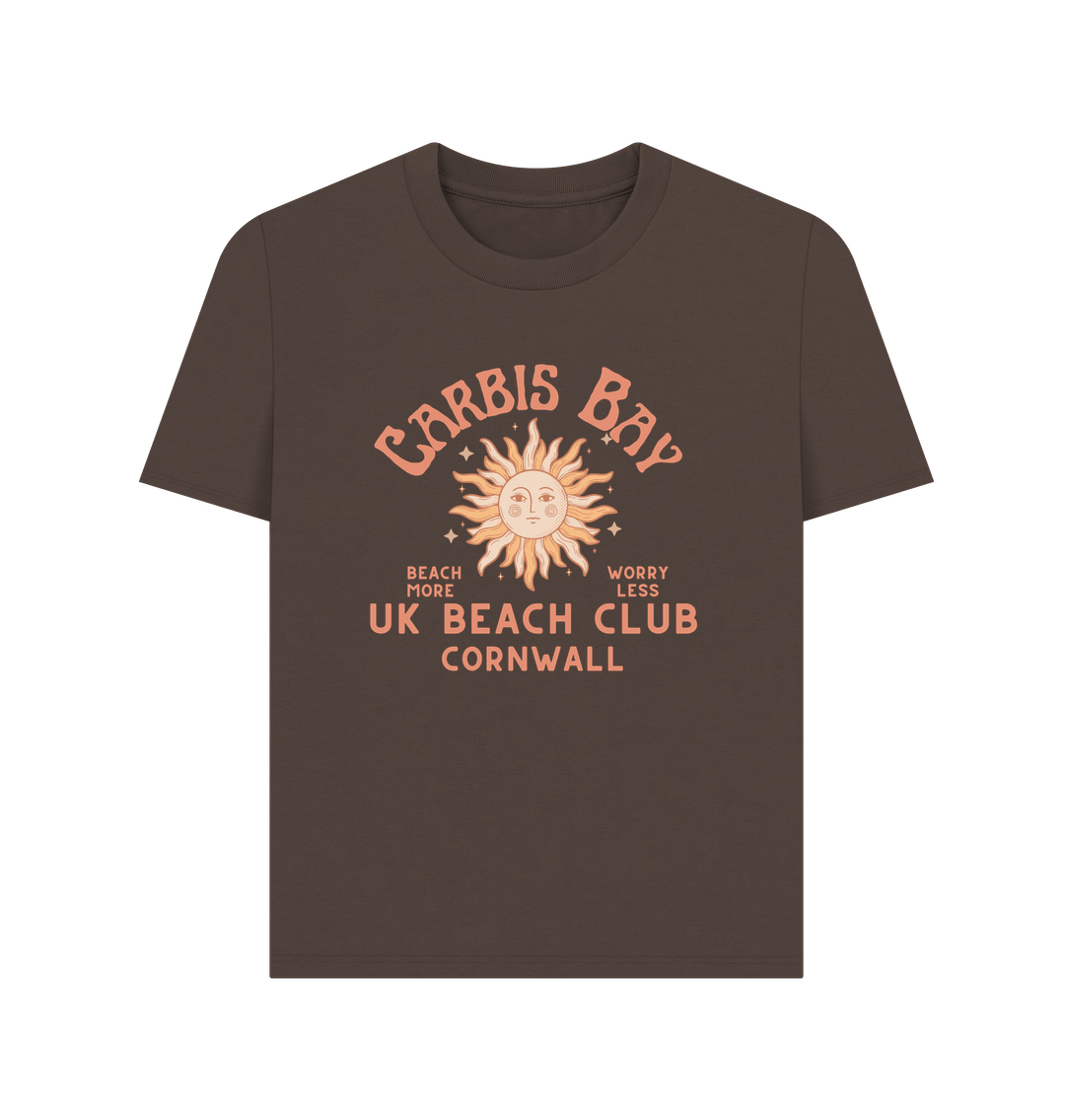 Chocolate Carbis Bay - UK Beach - Cornwall Beach - Women's T Shirt -