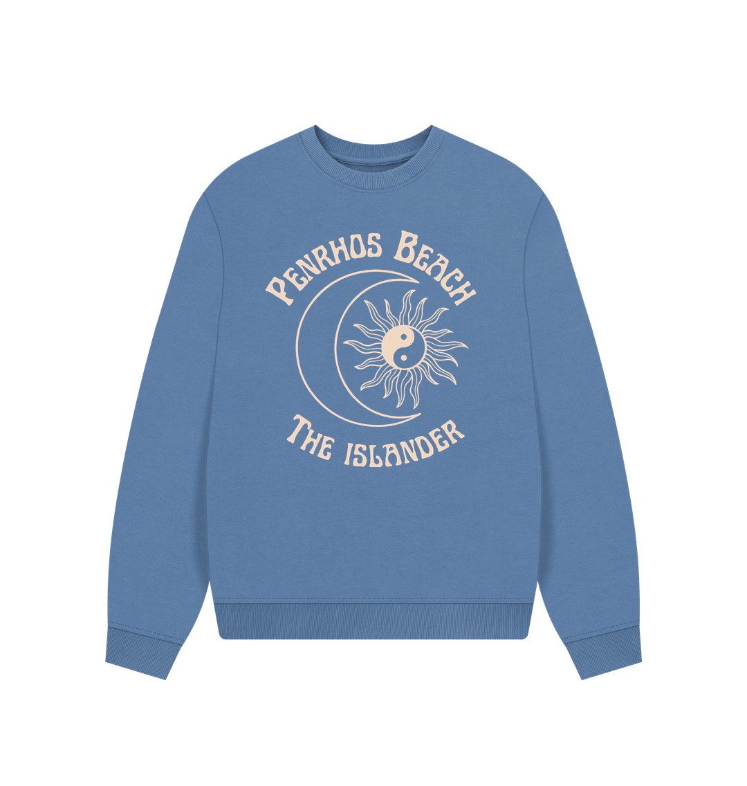 Solent Penrhos Beach - The Islander - Women's Oversized Style Sweatshirt