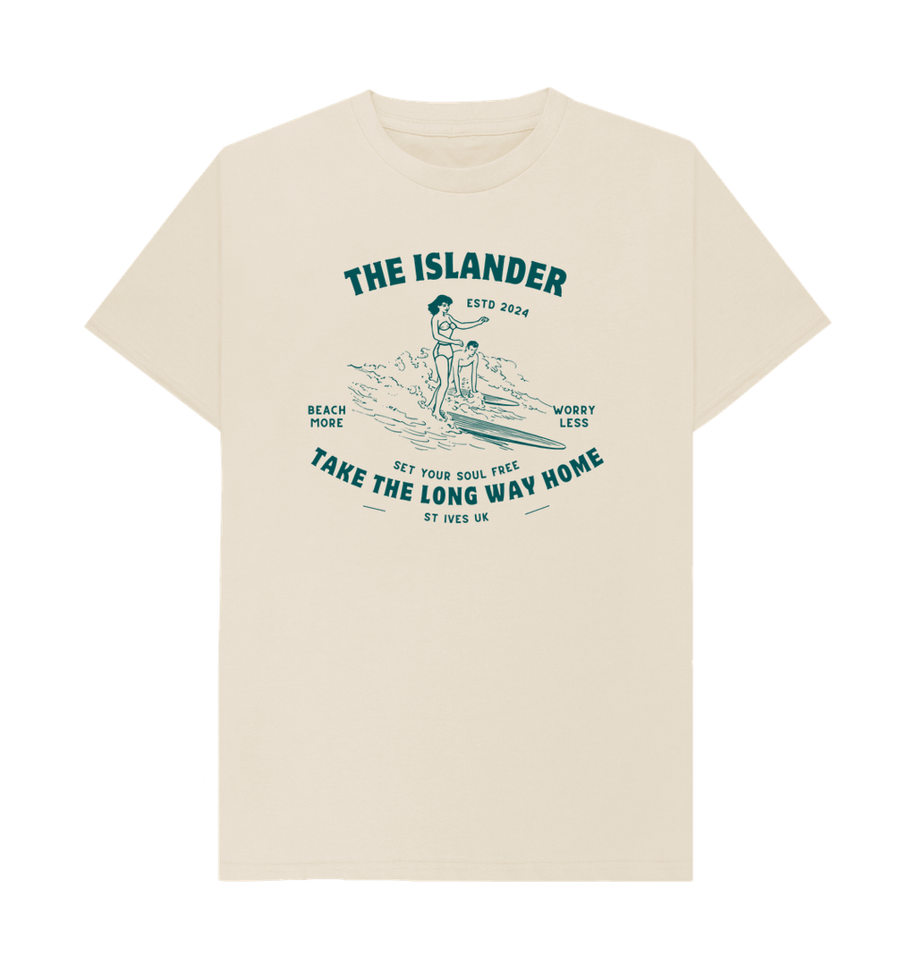 Oat St Ives - Take the long way home - Unisex Tshirt - UK Beach Tshirt