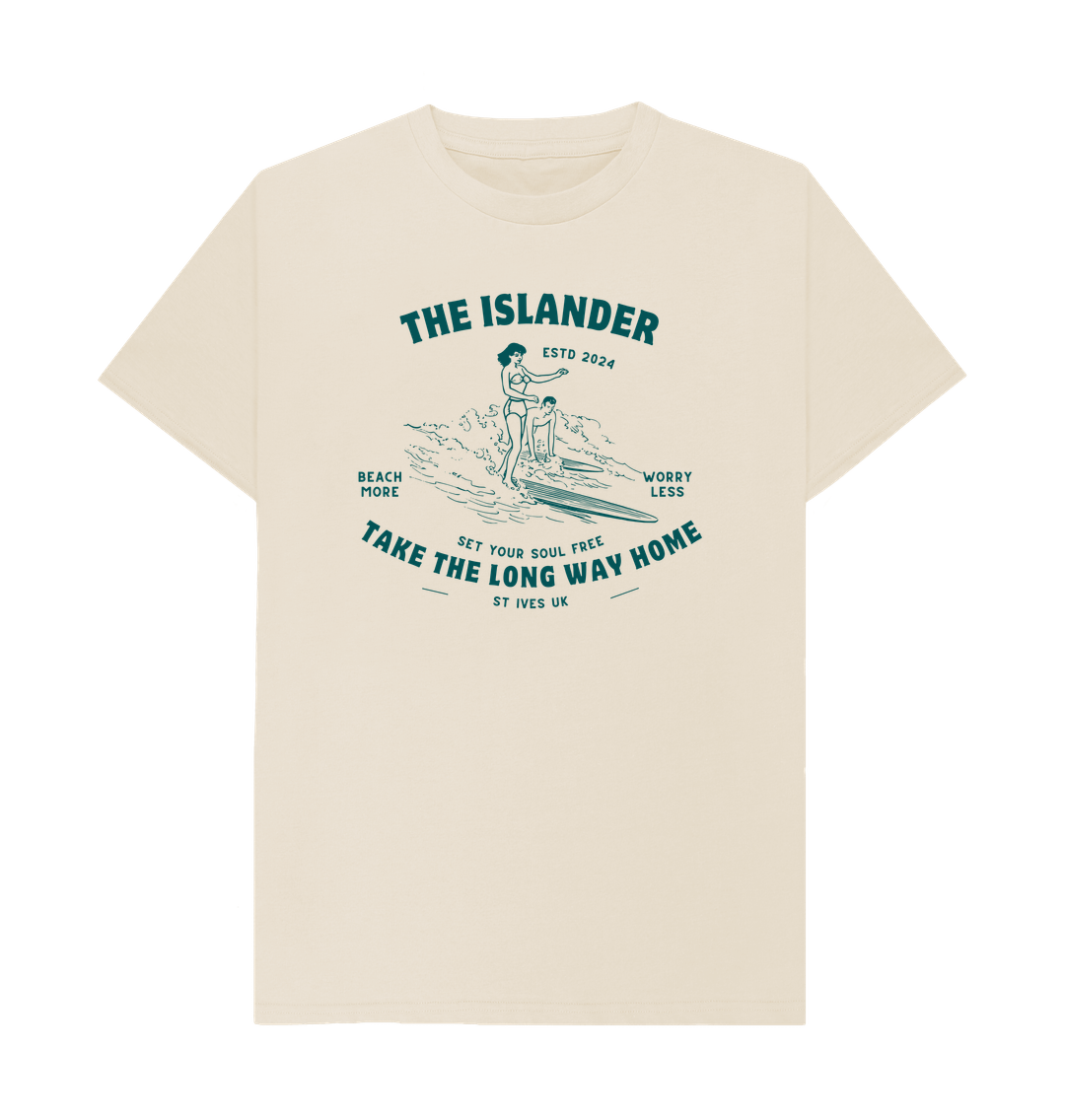 Oat St Ives - Take the long way home - Unisex Tshirt - UK Beach Tshirt