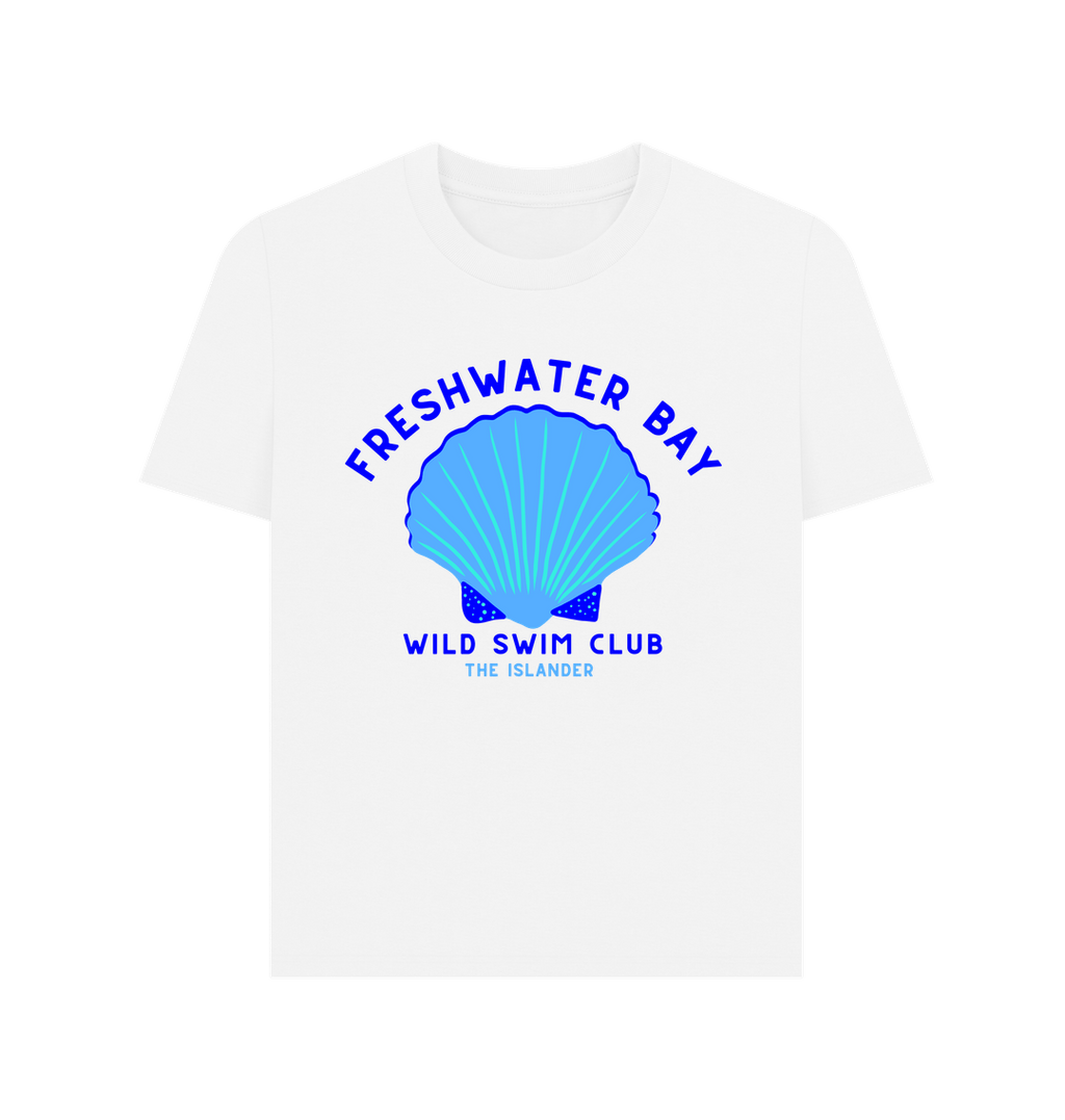 White Freshwater Bay - Blue Wild Swim Club - Women's T Shirt