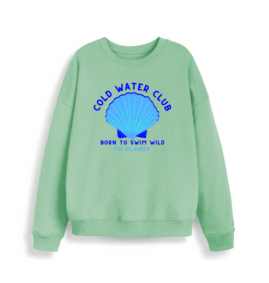 Misty Jade Cold Water Club - Women's Oversized Style Sweatshirt