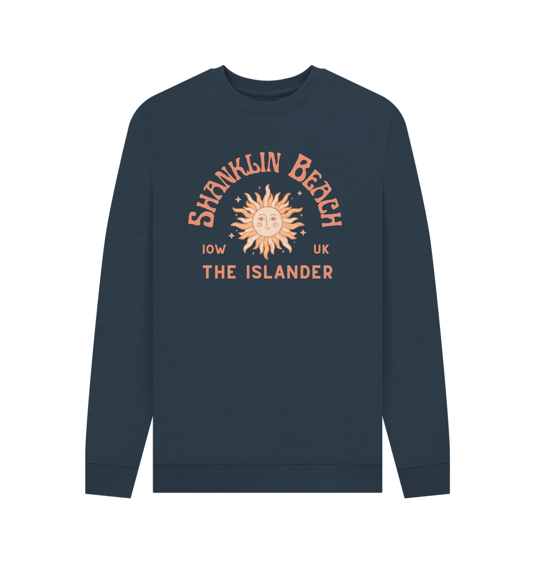 Navy Blue Shanklin Beach - The Islander - Unisex Sweatshirt - Isle of Wight