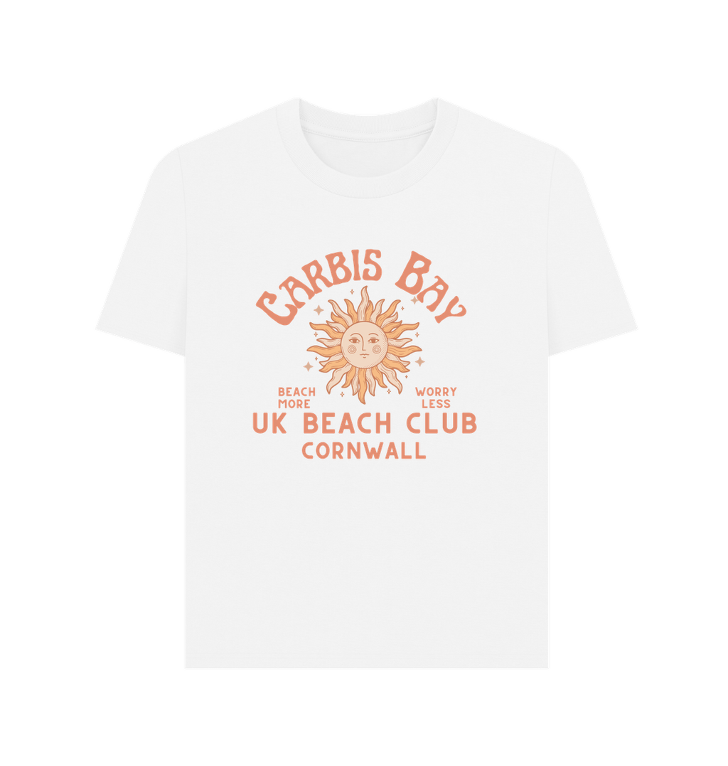 White Carbis Bay - UK Beach - Cornwall Beach - Women's T Shirt -