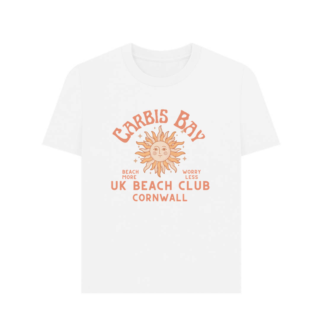 White Carbis Bay - UK Beach - Cornwall Beach - Women's T Shirt -