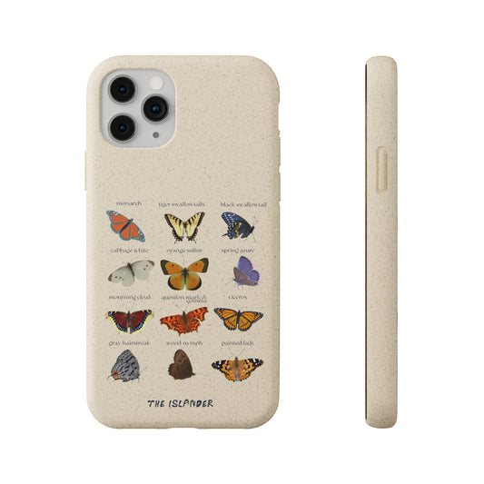 Butterflies  - Biodegradable Phone Case - Made from Natural Materials