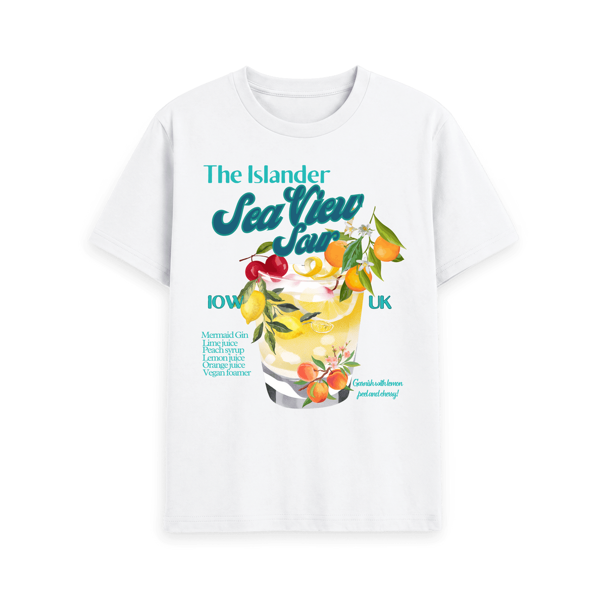 White Printed T-shirt Front