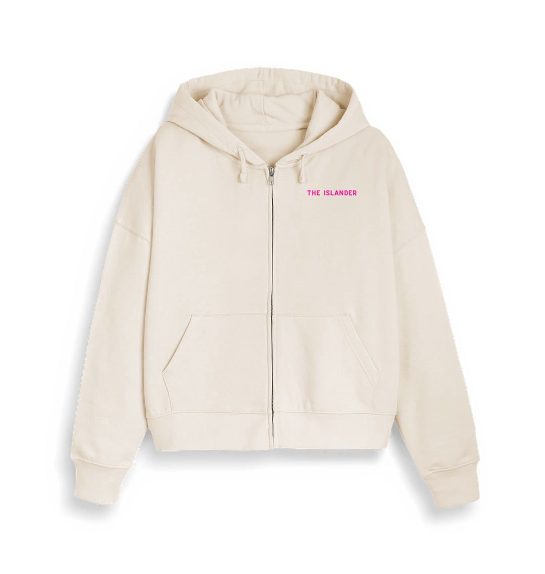 Natural Raw Mermaid Swim Club - Zip Up Hoodie - Organic Cotton