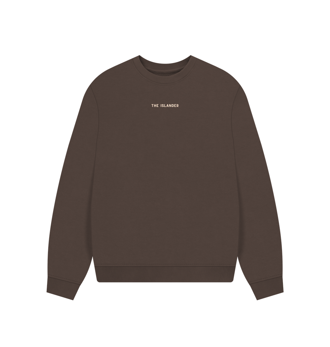 Chocolate Durdle Door, Dorset - Wild Swim Club - Women's Oversized Style Sweatshirt