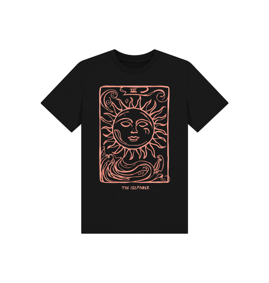 Black Printed Kids T-Shirt