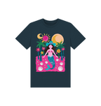 Denim Blue Printed Kids T-Shirt