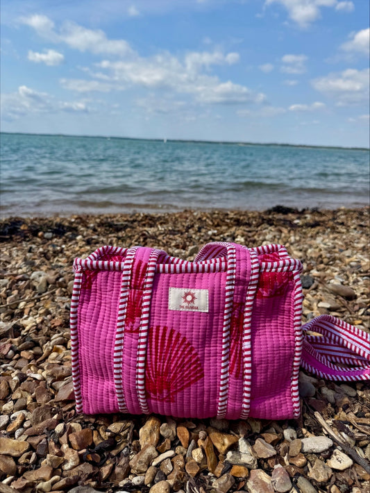 Pink & Red Shells Mini Tote Bag