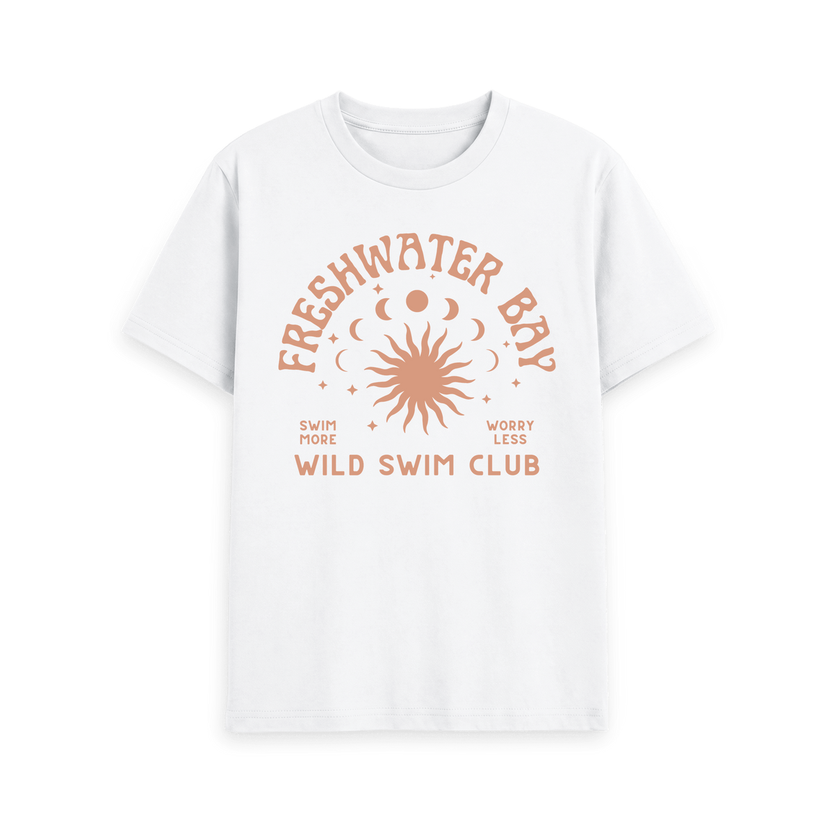 White Printed T-shirt Front