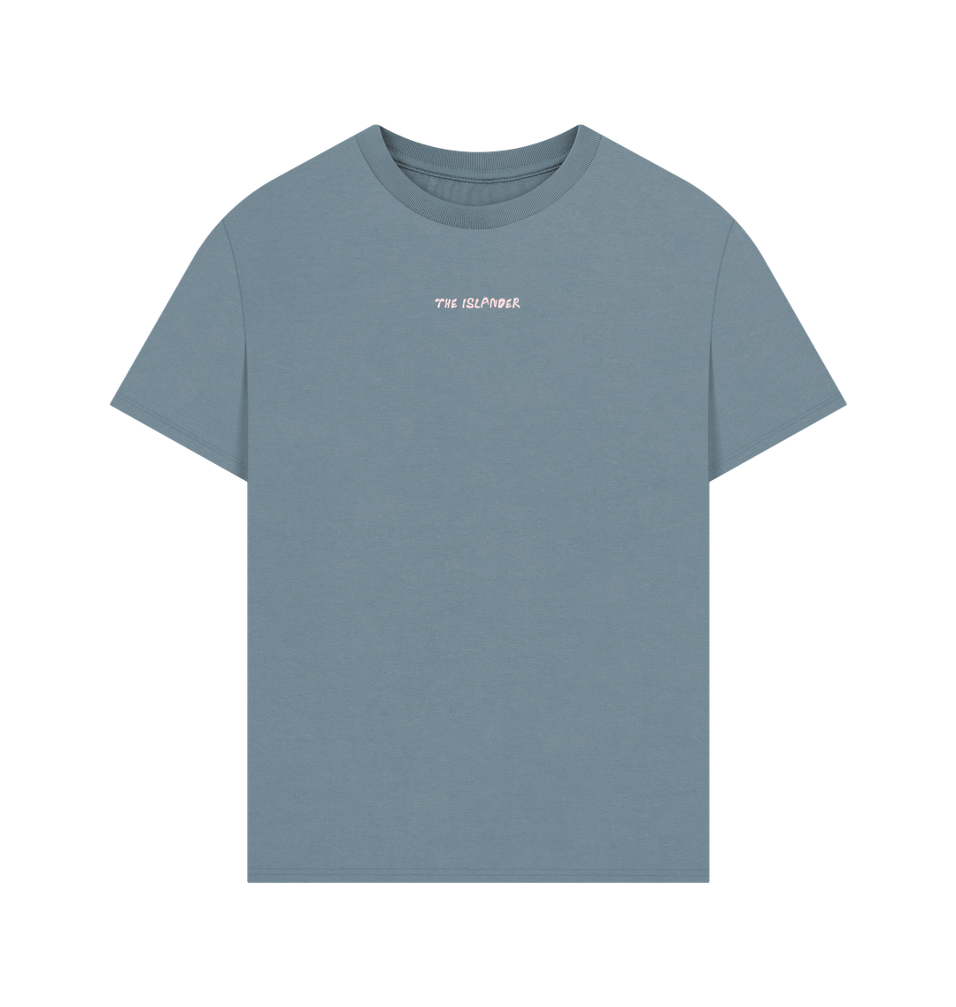 Stone Blue Printed T-shirt