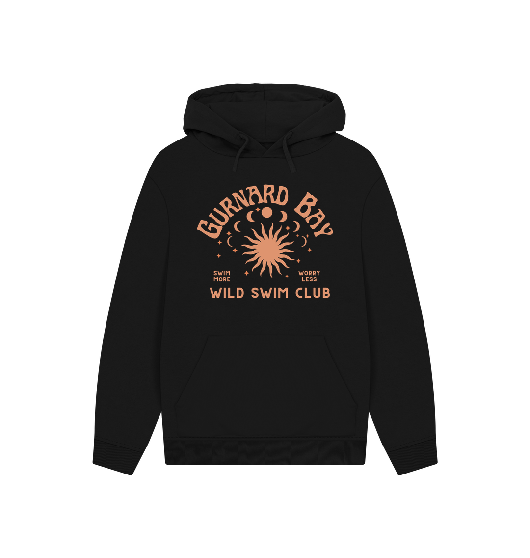 Black Gurnard Bay - Wild Swim Club - Unisex Oversized Fit Hoodie - Organic Cotton