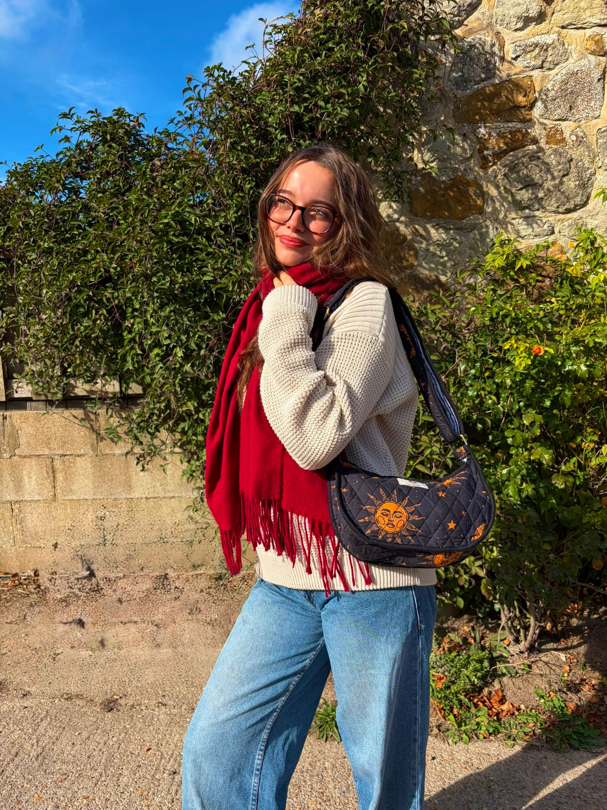 90s Witch Moon & Stars Side Mini