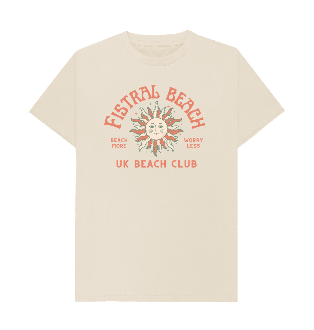 Oat Fistral Beach - UK Beach club Tee - Unisex Tshirt - Beach More\/Worry Less