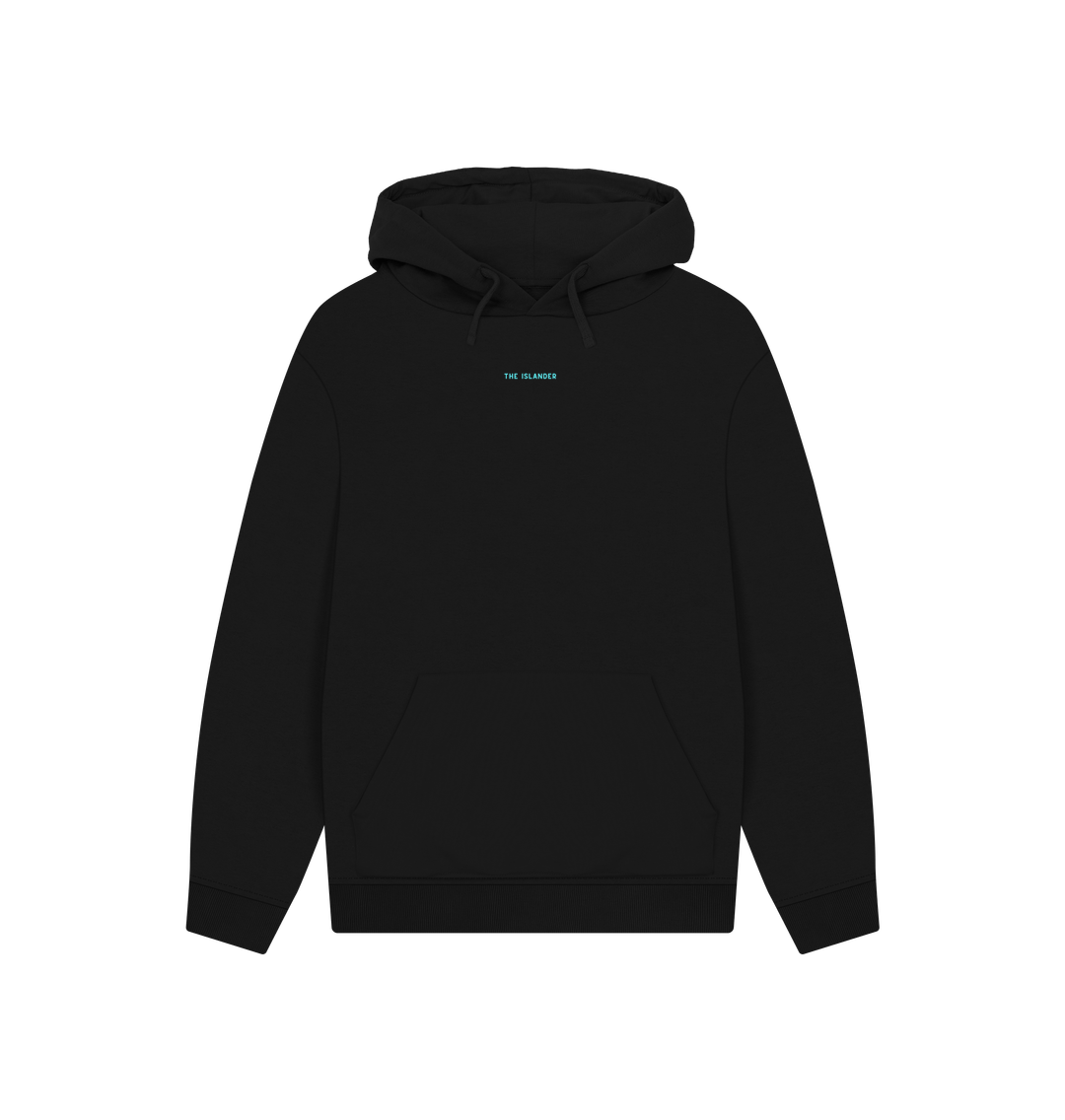 Black Bembridge Beach - The Islander - Unisex Oversized Style Hoodie - Printed Front And Back