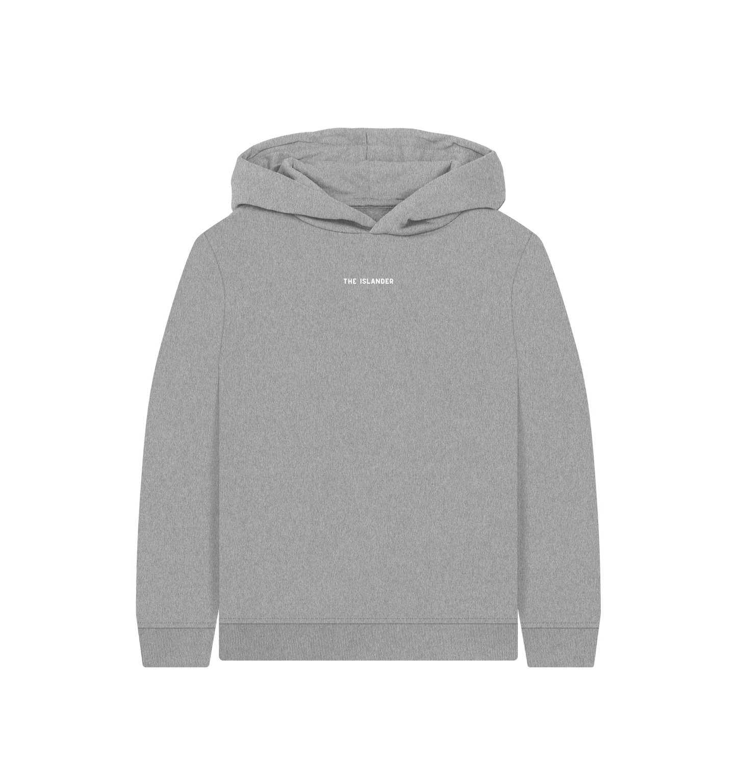 Athletic Grey Printed Kids Hoodie Front