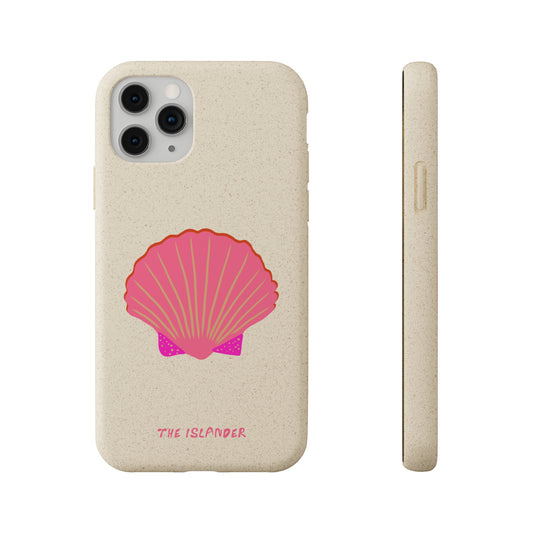 Pink Shell - Biodegradable Phone Case - Made from Natural Materials