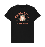 Black Fistral Beach - UK Beach club Tee - Unisex Tshirt - Beach More\/Worry Less