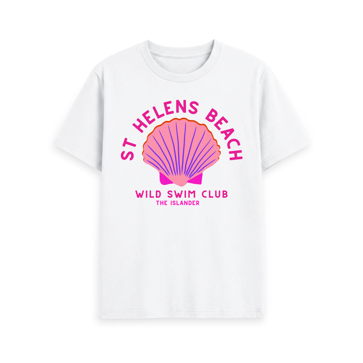 White Printed T-shirt Front