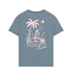 Stone Blue Printed T-shirt
